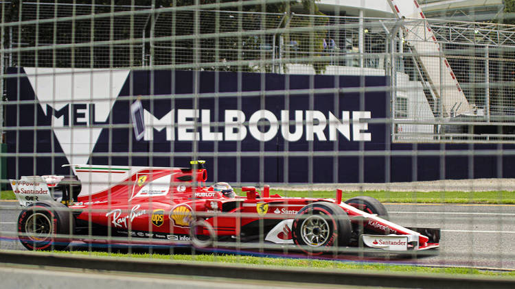 Formula 1 car in Melbourne