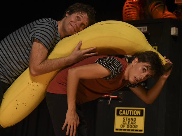 The 13-Storey Treehouse Damien Avery and Ryan Dulieu in 'The 13-Storey Treehouse' at Alexandra Palace Theatre