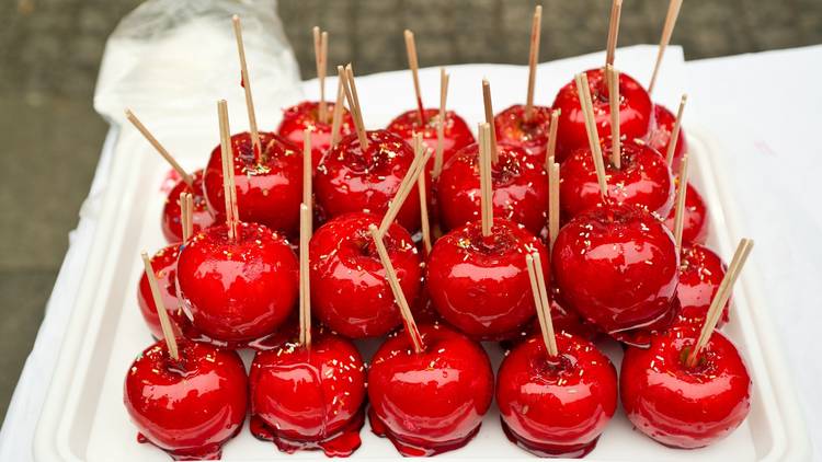 Negroni toffee apples