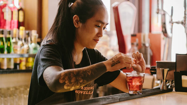 Laxmi Wustmann, bartender at Stazione Novella