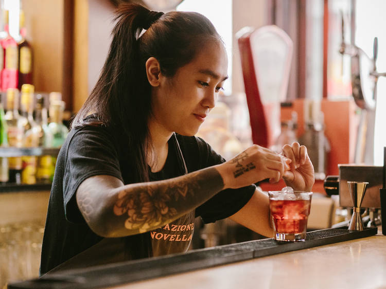 Laxmi Wustmann, bartender at Stazione Novella