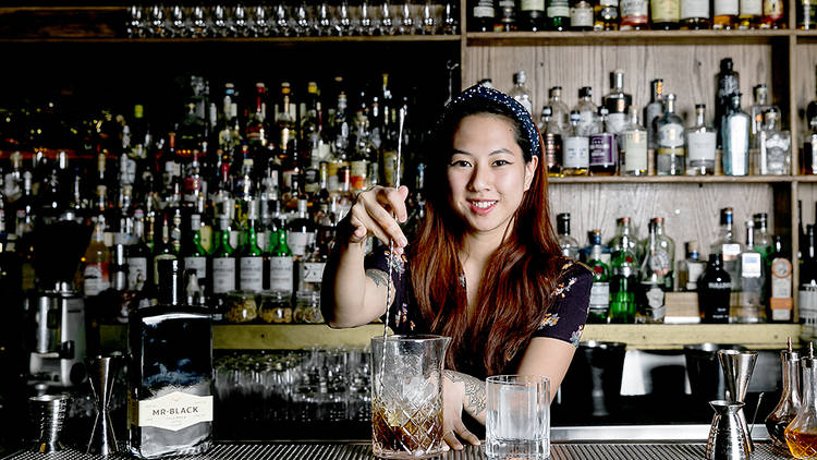 Arlene Wong, bartender at The Pontiac and Asia brand ambassador for Mr. Black 