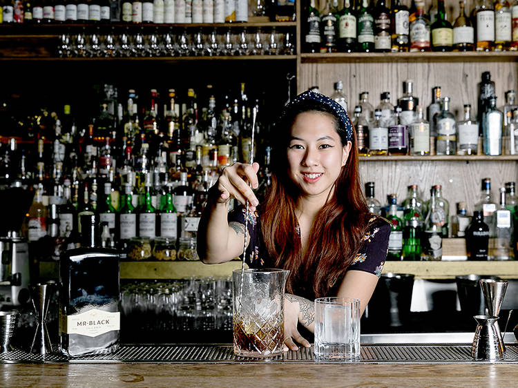 Arlene Wong, bartender at The Pontiac and Asia brand ambassador for Mr. Black 