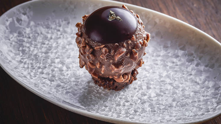 Ferrero Rocher, but make it extra, at Louise