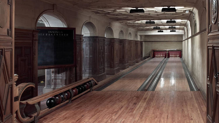 The Frick Collection's bowling alley 