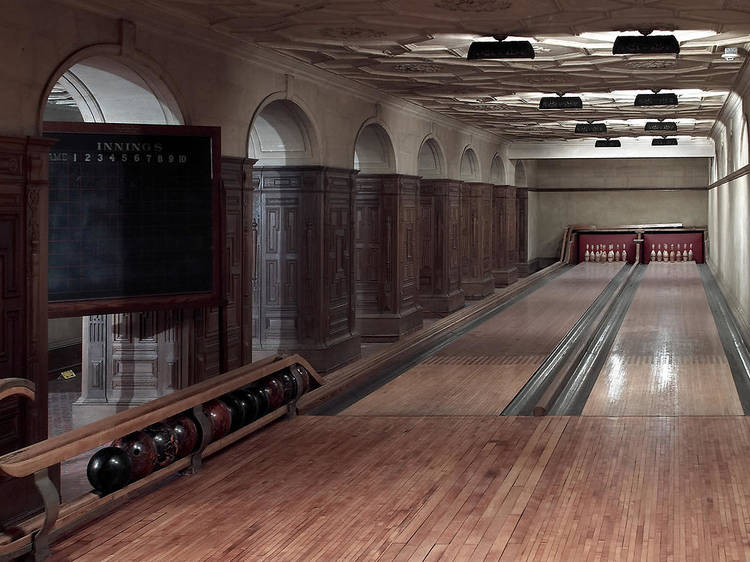 The Frick Collection's bowling alley 