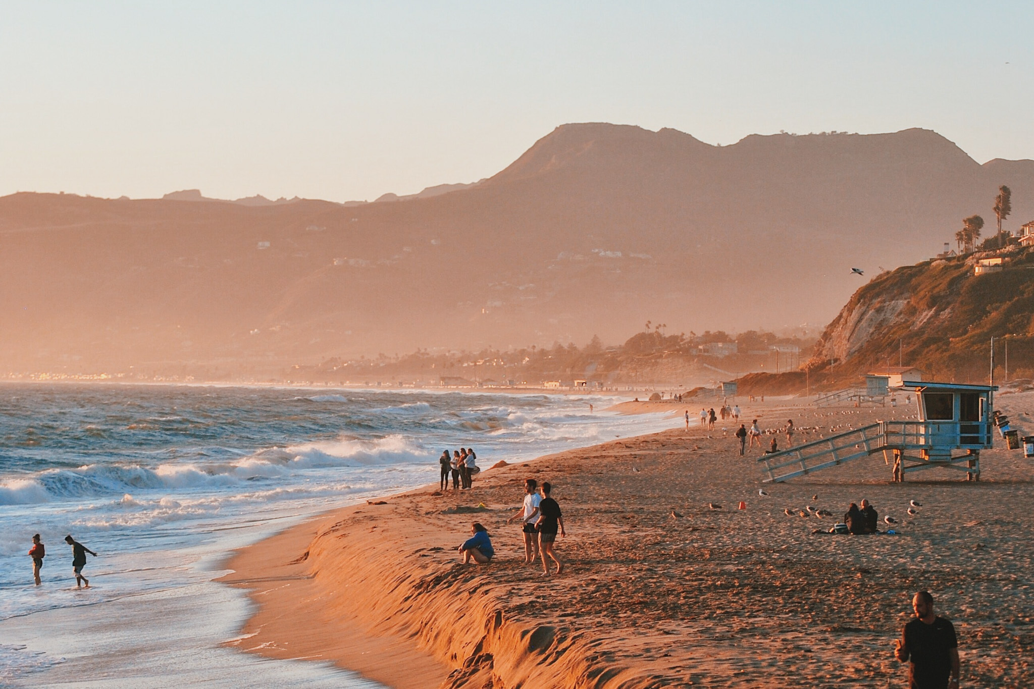 Zuma Beach in Malibu, One of the Largest and Most Popular Beaches