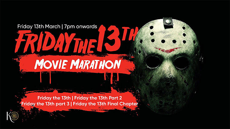 Friday the 13th Movie Marathon at Knowhere