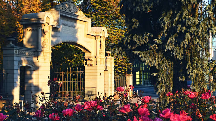 Entrance to Zagreb's Maksimir Park, the first public park in southeastern Europe