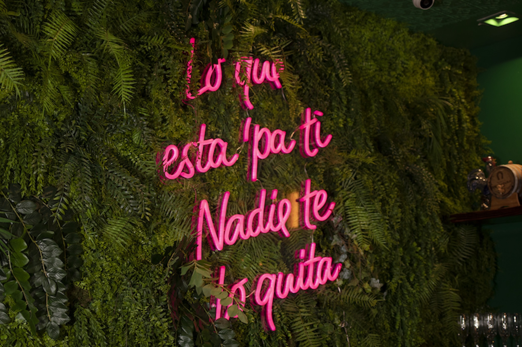 Coral Gables Gets A Trendy New Cuban Restaurant Dripping In Neon And Greenery