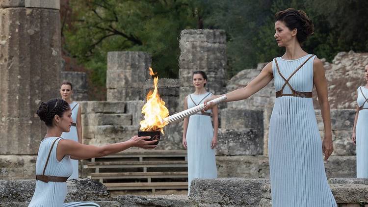 Olympic flame ceremony 