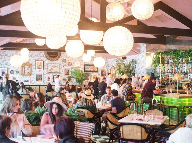 Here’s what dining in California will look like when restaurants reopen Pink Cabana in the Sands Hotel Indian Wells Palm Springs