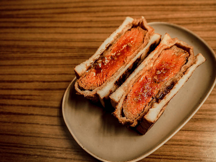 Beef katsu sando from Live Twice