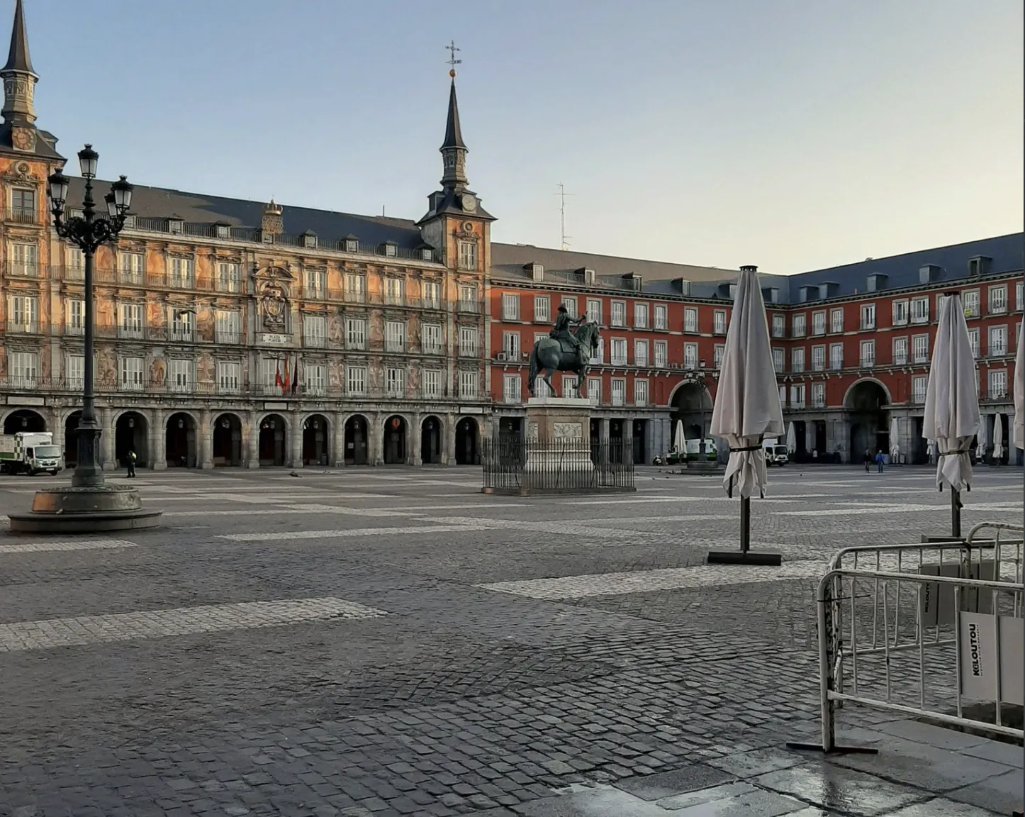 La Plaza Mayor vacía