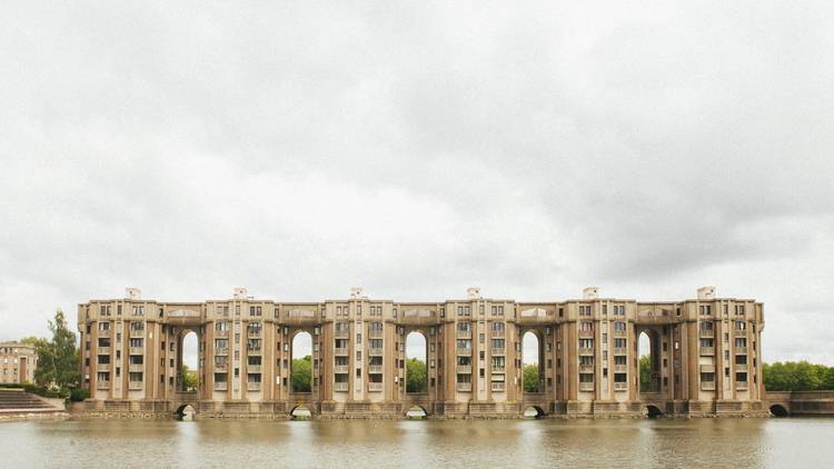Strangely beautiful brutalist buildings in Paris’s suburbs