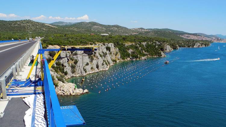 Bungee jump from a bridge