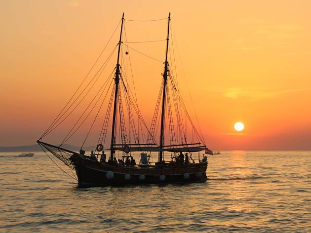 Take a sunset boat ride Take a sunset boat ride