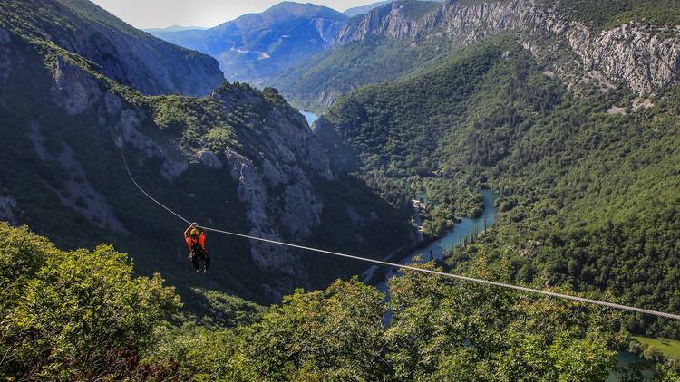 Get an adrenaline rush on the Cetina