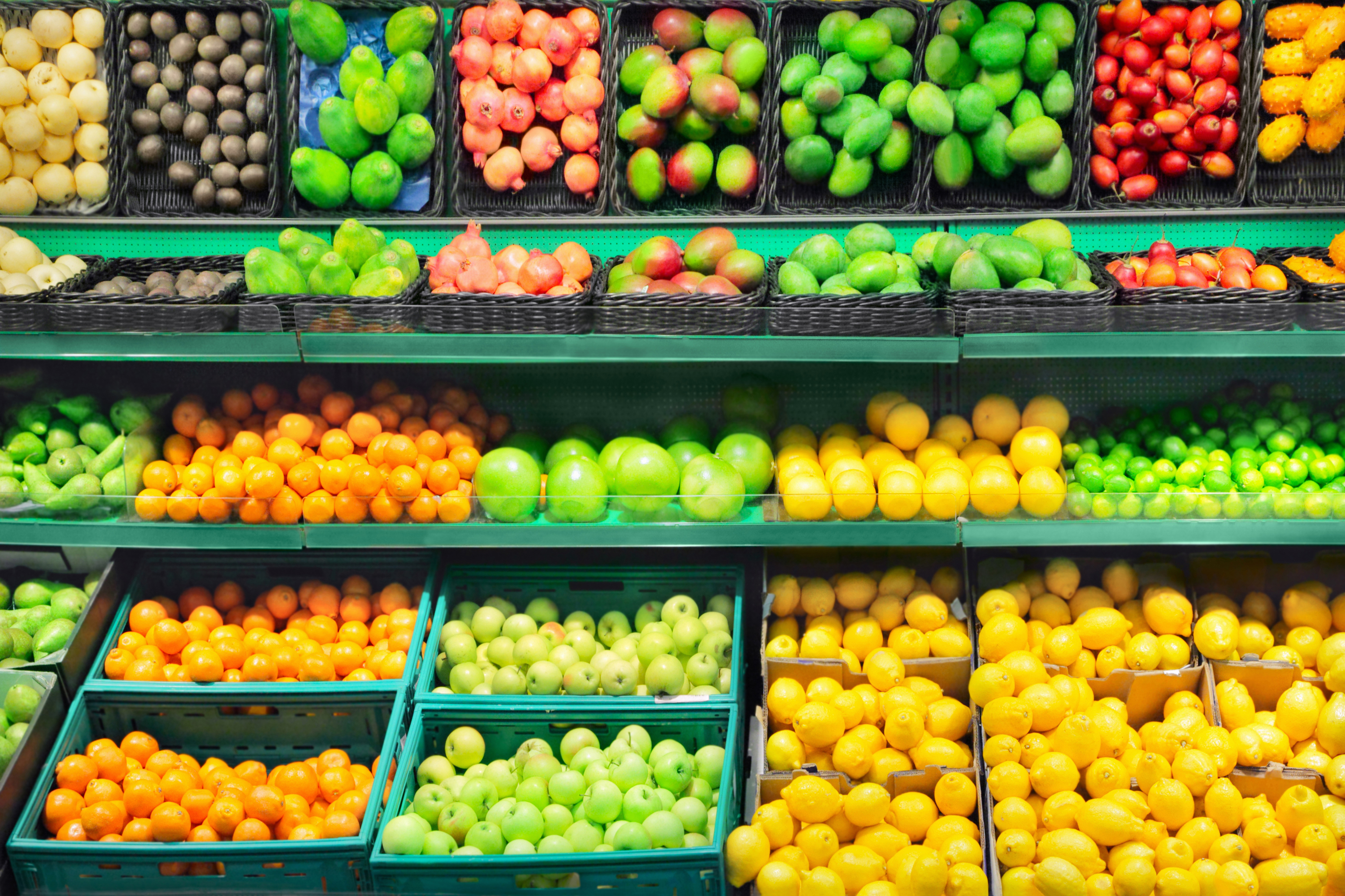 Grocery store, deliveries, produce