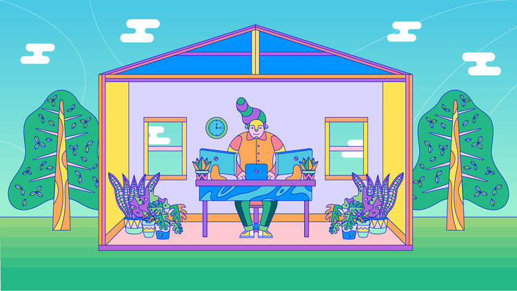 Working From Hom illustration