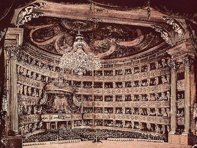 Teatro Regio de Turim, c.1850 Pintura, Teatro,Teatro Regio de Turim, c.1850