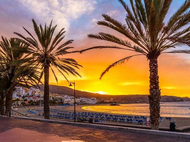Las Vistas beach in Tenerife Las Vistas beach in Tenerife