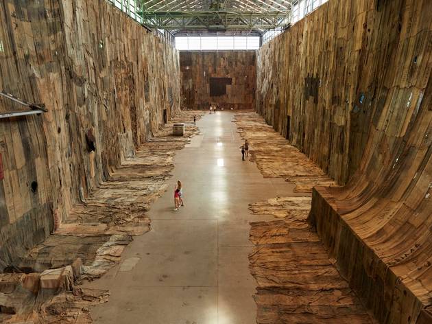 Ibrahim Mahama Ibrahim Mahama's stunning art din Cockatoo Island Turbine Hall