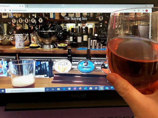 You can sit at the bar of this virtual pub tonight. Or right now, in fact Photograph: Sophie Lock
