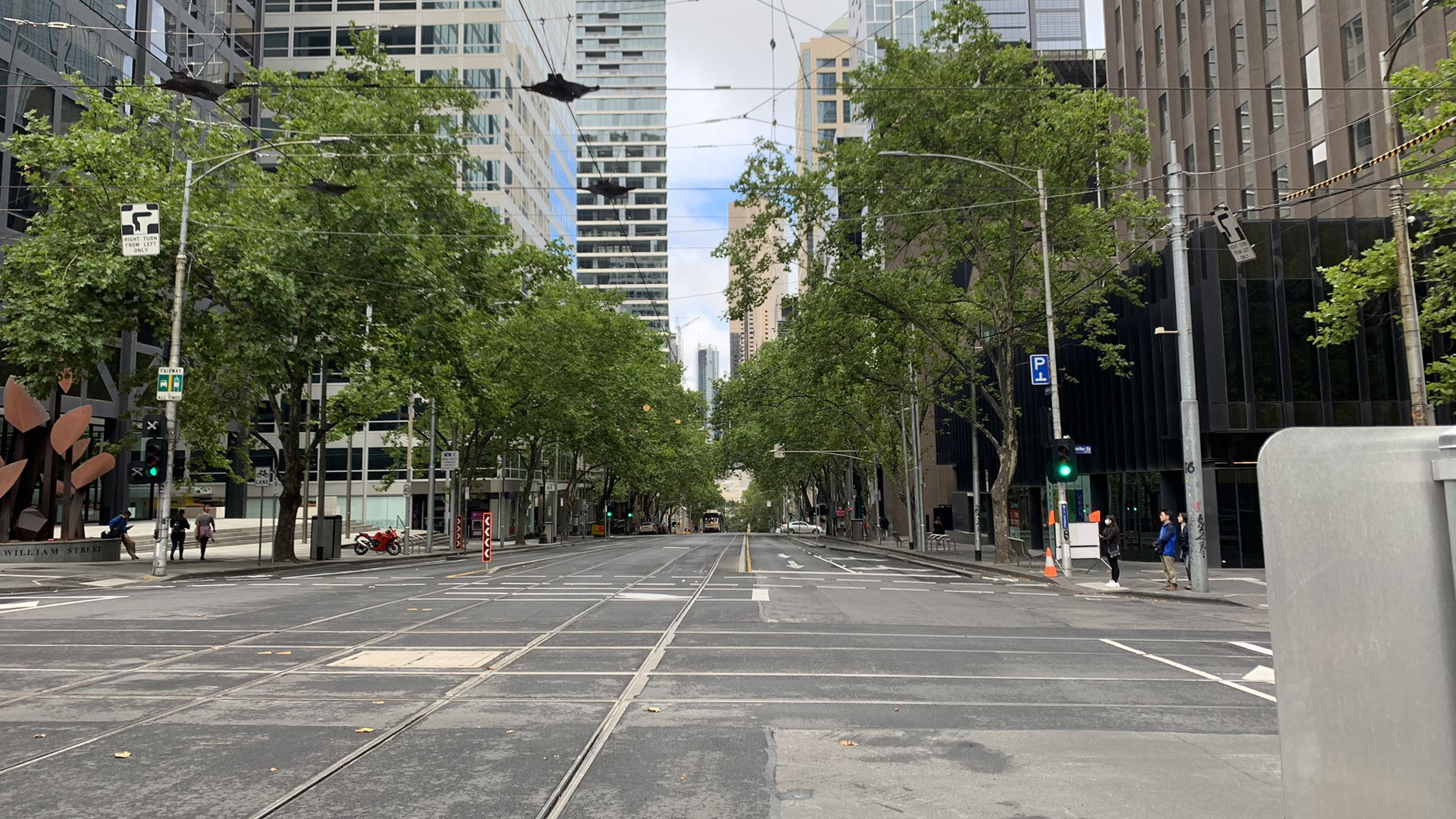 Deserted Melbourne Street