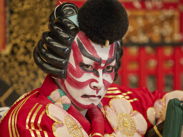 歌舞伎『菅原伝授手習鑑』―車引― 梅王丸、坂東亀蔵 撮影:木寺紀雄