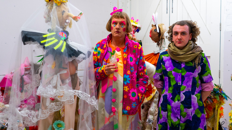 Grayson Perry with Joshua Beaty at Sarabande © Sarabande Foundation