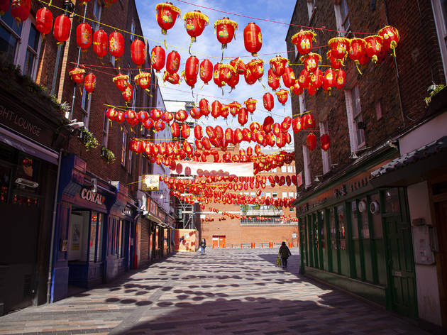 Chinatown London lockdown Empty Chinatown during lockdown in London