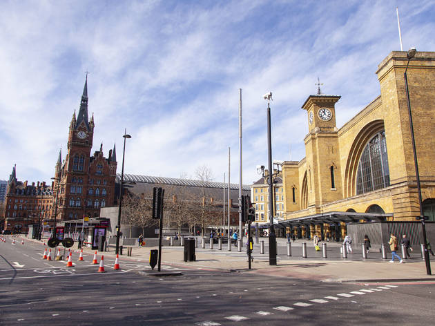 King's Cross lockdown Empty King's Cross during London lockdown