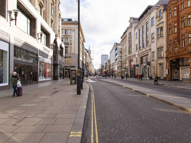 Oxford Street London lockdown empty oxford street during London lockdown