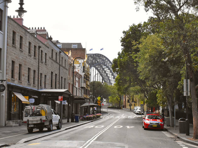 The Rocks during the Sydney Shutdown The Rocks during the Sydney Shutdown