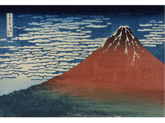 葛飾北斎「冨嶽三十六景 凱風快晴」すみだ北斎美術館蔵