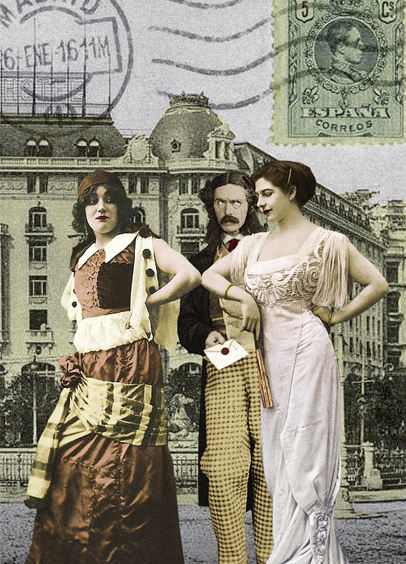 Collage con espías en Madrid