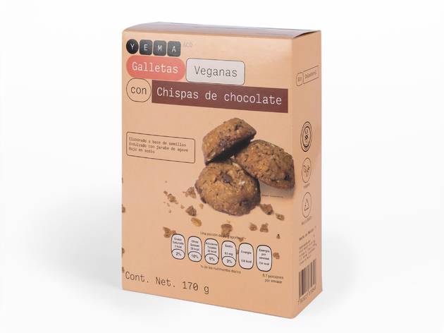 GALLETAS CON CHISPAS DE CHOCOLATE CAJA DE GALLETAS CON CHISPAS DE CHOCOLATE