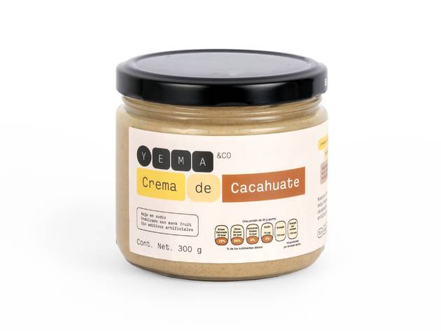 Crema de cacahuate Frasco de crema de cacahuate