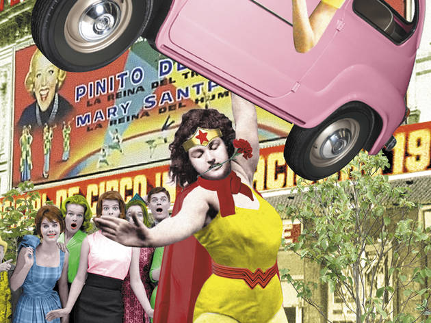 Madrid oculto: Nuestras wonder women Collage con una conocida forzuda española