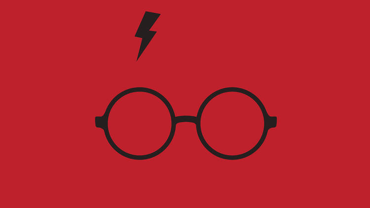 Harry Potter glasses and scar