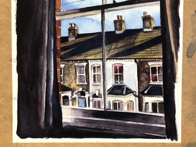 Artist drawing isolation views Artist drawing isolation views