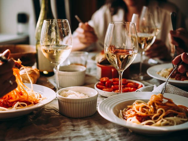 Italian eating Italian eating