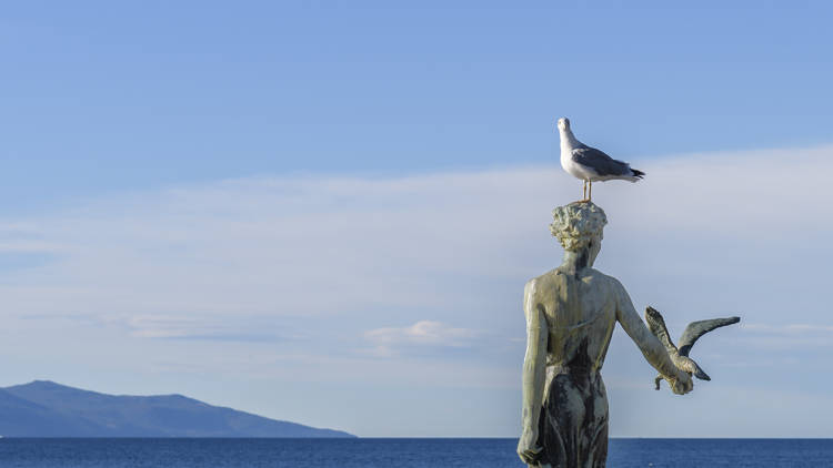 Opatija's Maiden with the Seagull statue