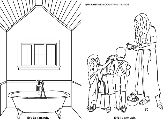 Livro para colorir da Life is a Mesh