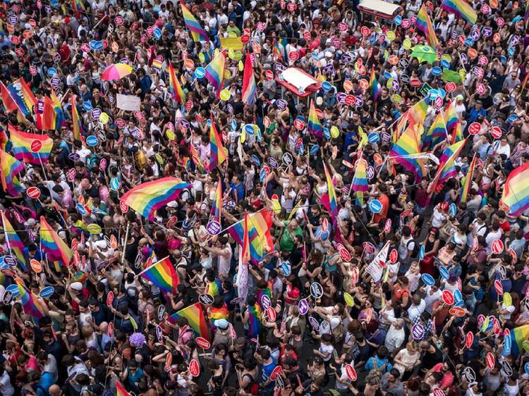 A pride celebration in Turkey