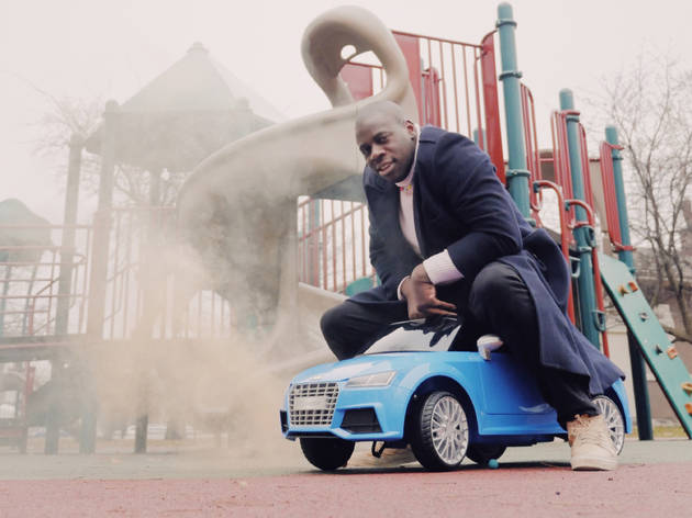NNAMDÏ confronts selfishness and success on his new album ‘BRAT’ Chicago musician NNAMDI on a toy car in a park