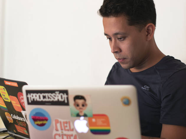 Man studying generic A man studying at home