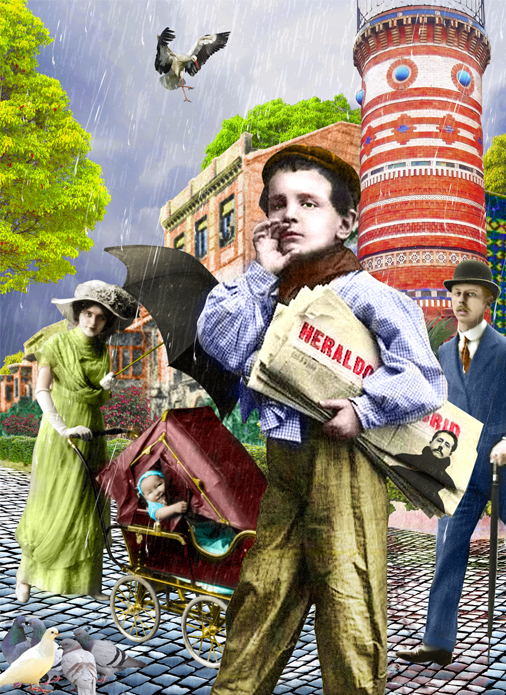Collage de la artista Amaya Lalanda