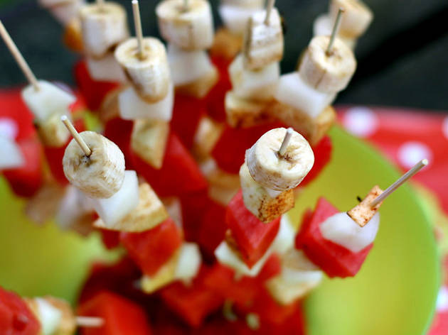 Espetada de fruta Espetada de fruta